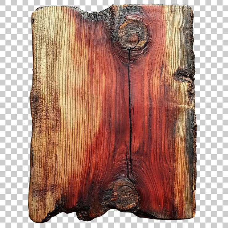 PSD la lastra di legno rustica mostra colori caldi e texture organiche