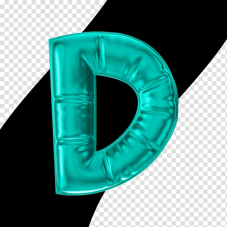 PSD la lettera 3d rende lo sfondo trasparente