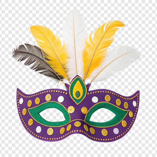 La maschera viola del Mardi Gras
