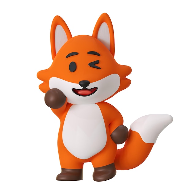 La mascotte della volpe carina