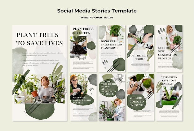 La pianta diventa verde nei social media