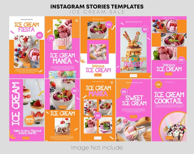 La storia di instagram del gelato
