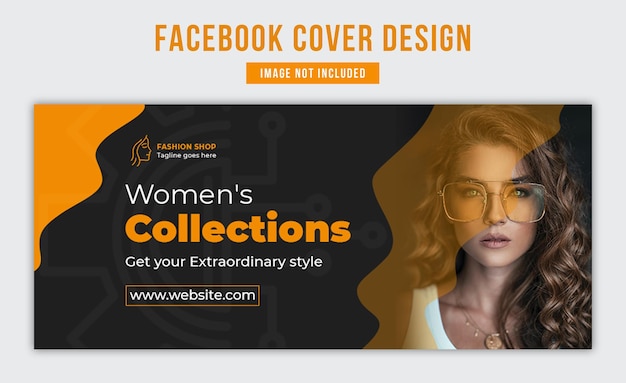 La vendita della collezione di moda femminile offre il design della copertina di Facebook