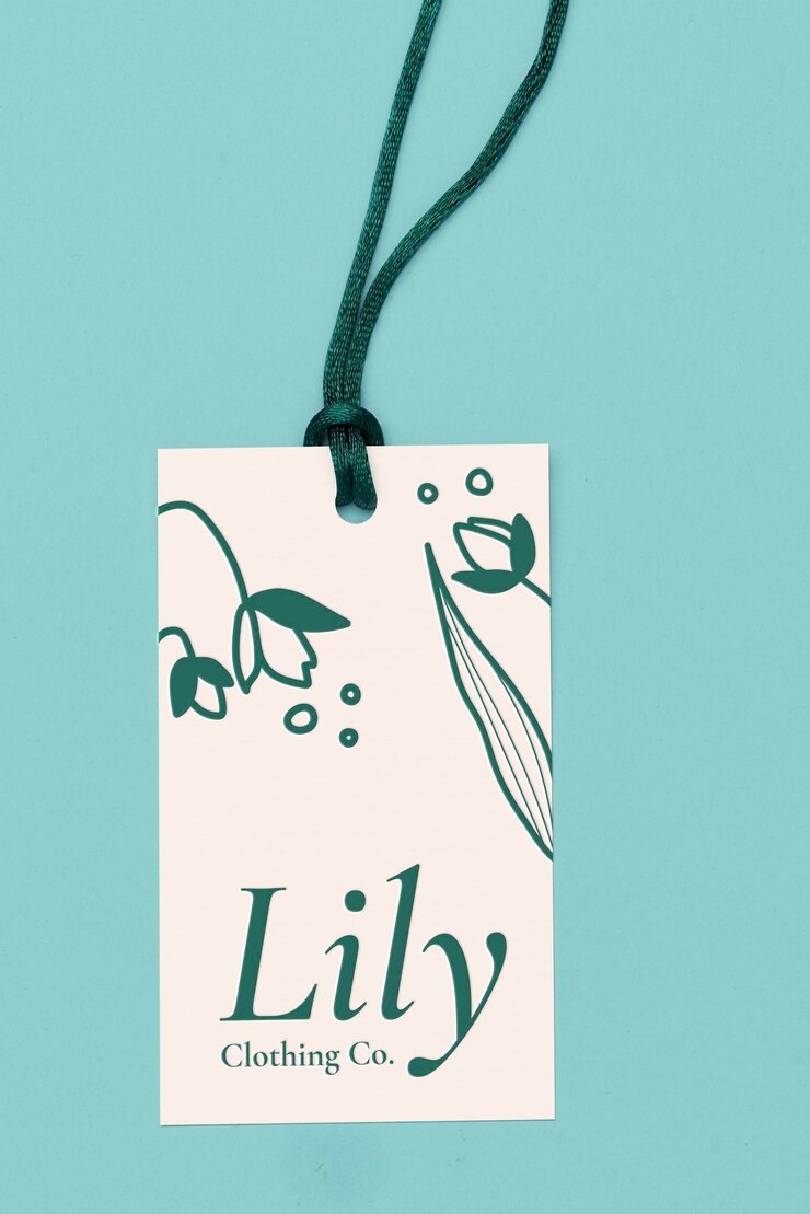 PSD label mockup psd business branding tag design
