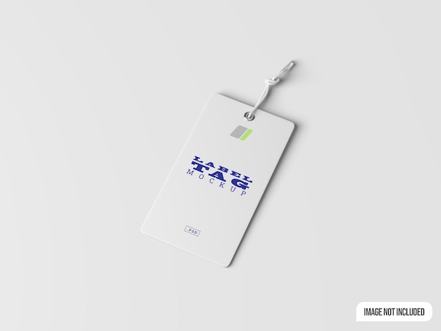 Label tag mockup