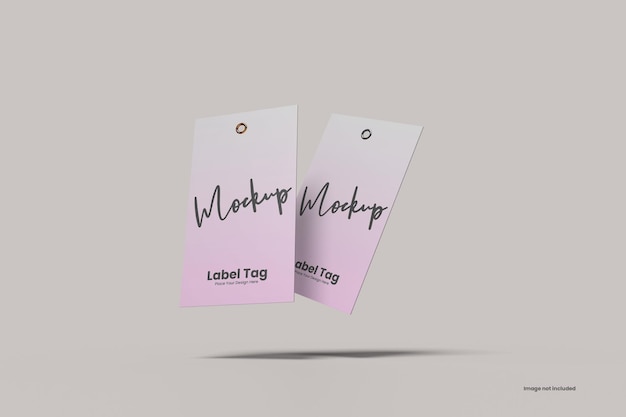 Label tag mockup