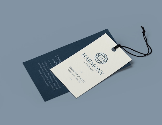 Label Tag Modell isoliert