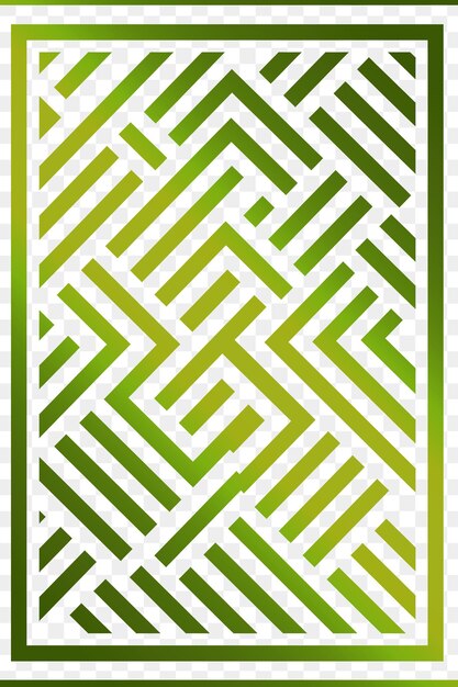 PSD un laberinto verde y blanco con un patrón verde y blanco