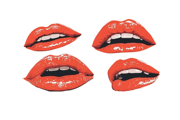 Los labios de calidad hd