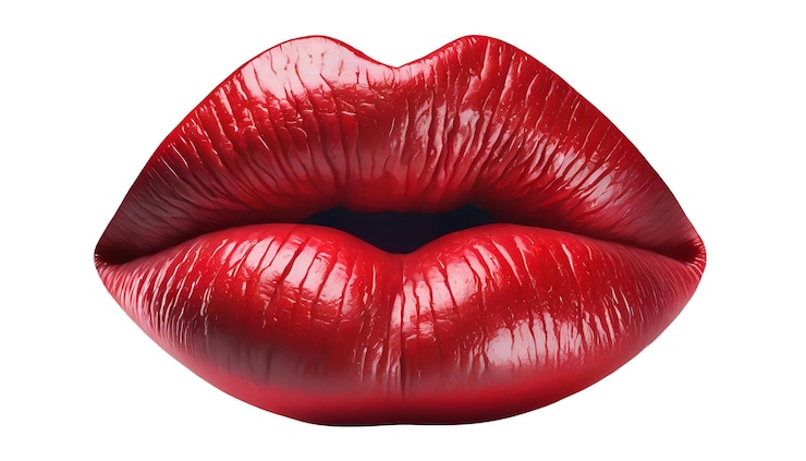 PSD labios femeninos rojos