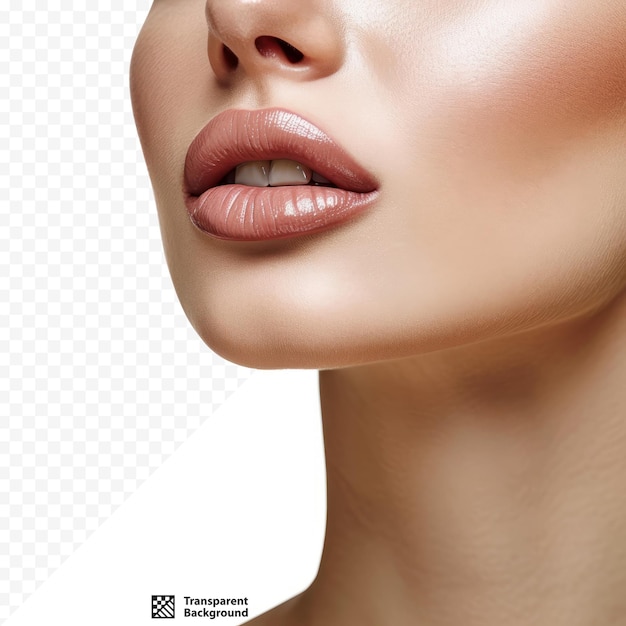 PSD labios hombros cuello mujer boca barbilla clavícula