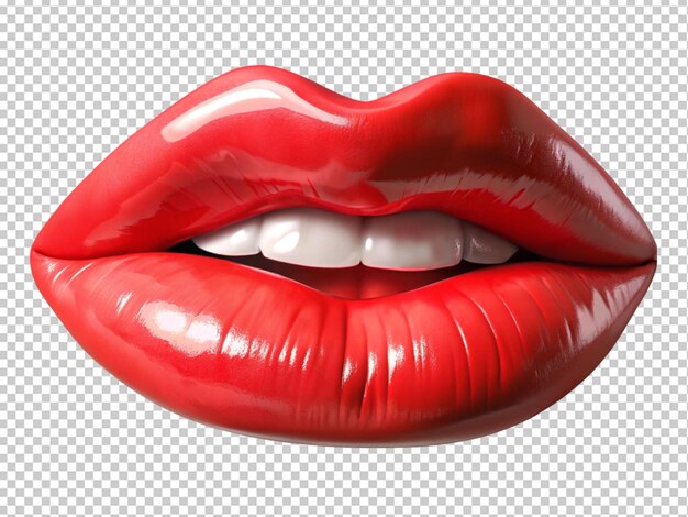 PSD los labios rojos y hermosos