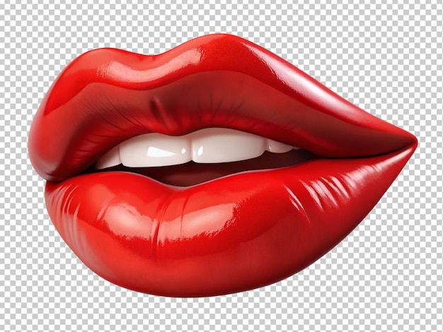 PSD los labios rojos y hermosos