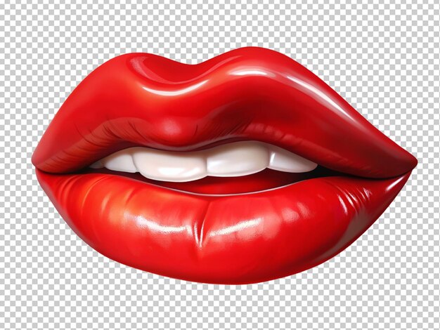 PSD los labios rojos y hermosos