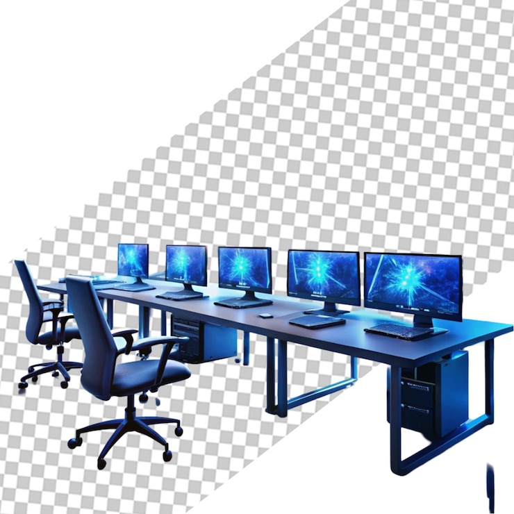 PSD laboratório de computadores moderno e equipado
