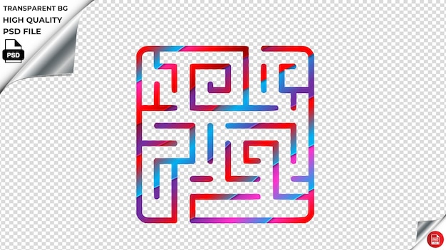 PSD labyrinth design2 vektor-symbol rot blau lila band psd durchsichtig