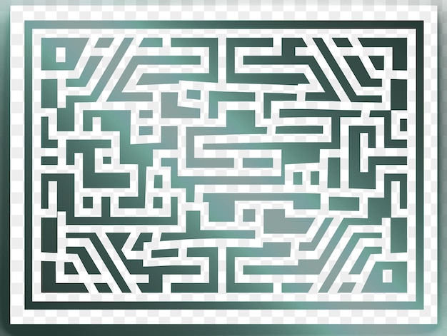 PSD un labyrinthe avec un carré blanc dessus
