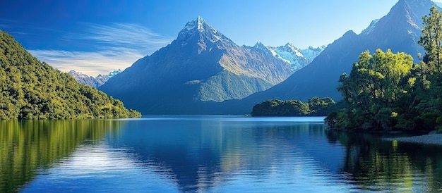 Le lac de la montagne tranquille