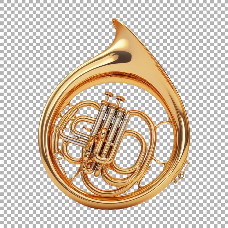 PSD laca dorada de grado png popular tono de cuerno en fondo transparente generado por ai