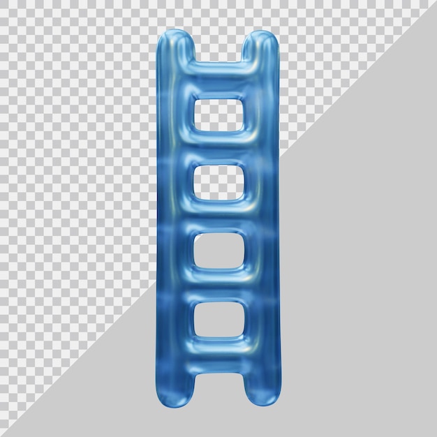 ladder design geometric shape in 3d render