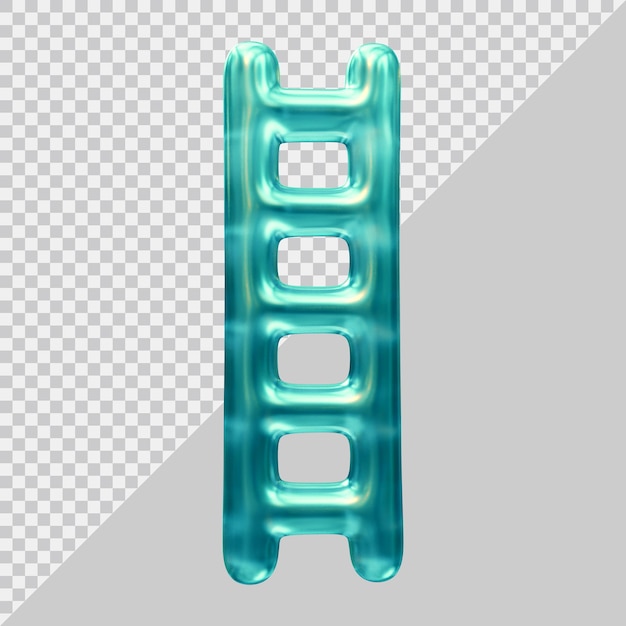 ladder design geometric shape in 3d render