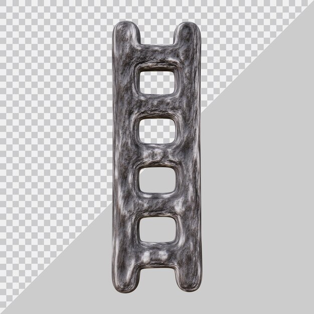 ladder design geometric shape in 3d render