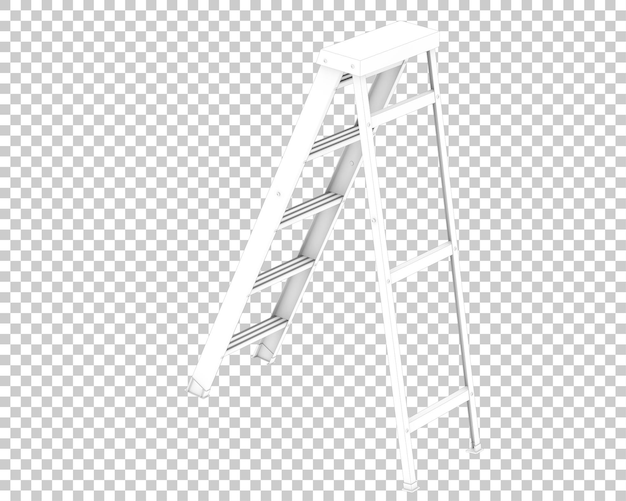 ladder isolated on transparent background 3d rendering illustration