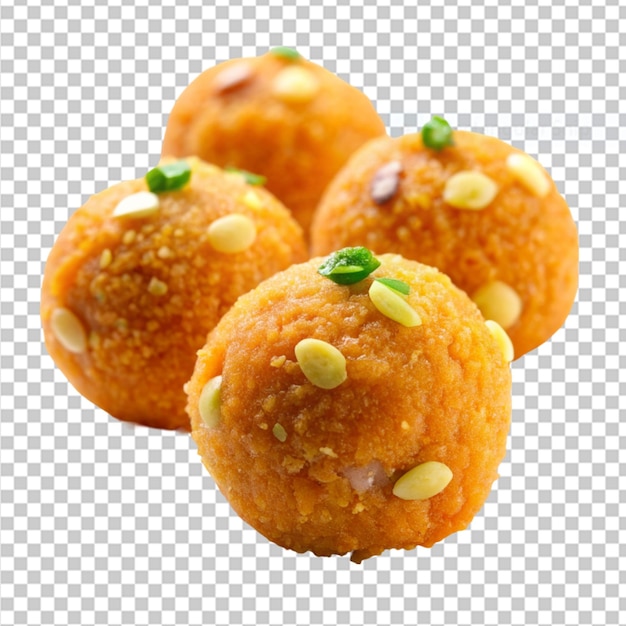 PSD laddu sur un fond transparent