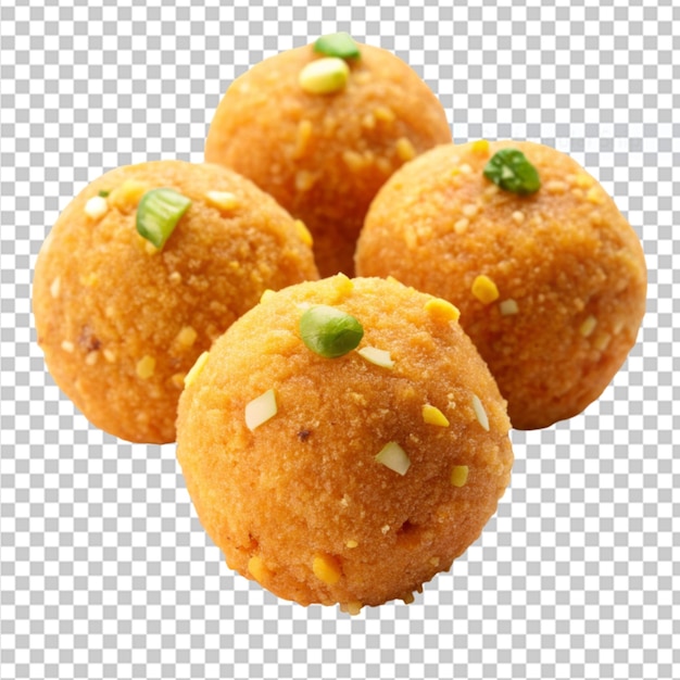 PSD laddu en un fondo transparente