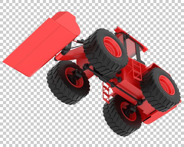 Lader auf transparentem Hintergrund 3D-Darstellung