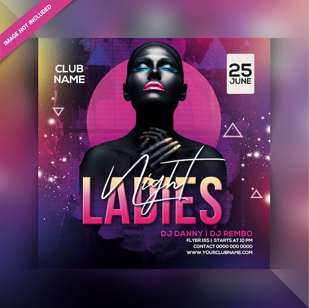 Ladies night party flyer