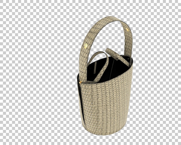 lady bag isolated on background 3d rendering illustration