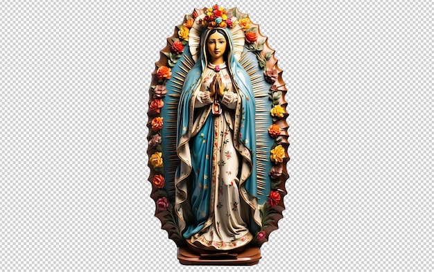 PSD lady oder virgen de guadalupe hintergrund isoliert