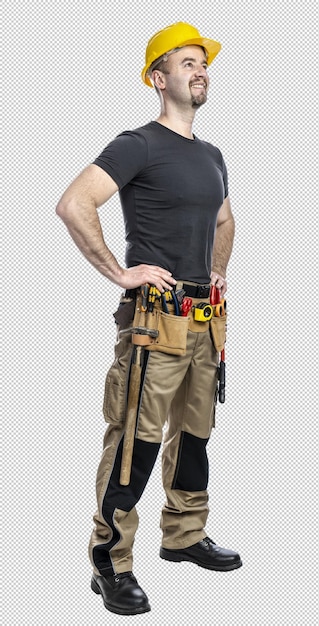 Lächelnder Bauarbeiter