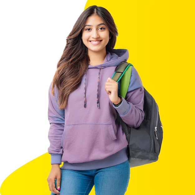 Lächelndes Studentenmädchen