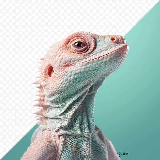 PSD lagarto fotografiado de cerca