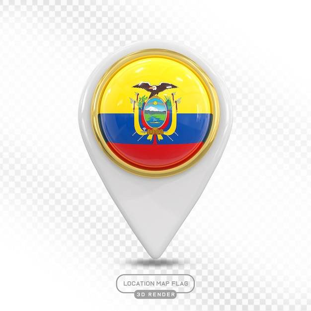 Lage Ecuador Karte Flagge