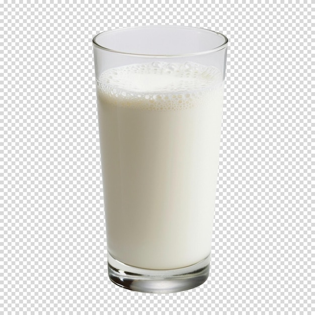 PSD le lait frais isolé sur fond transparent