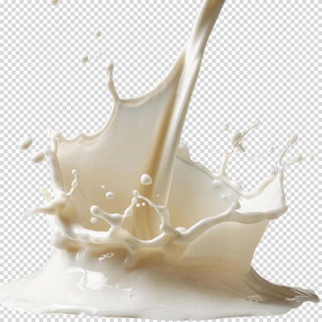 PSD le lait frais isolé sur fond transparent