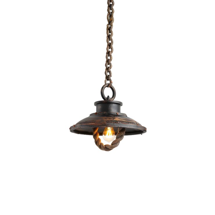Lampada a corda sospesa