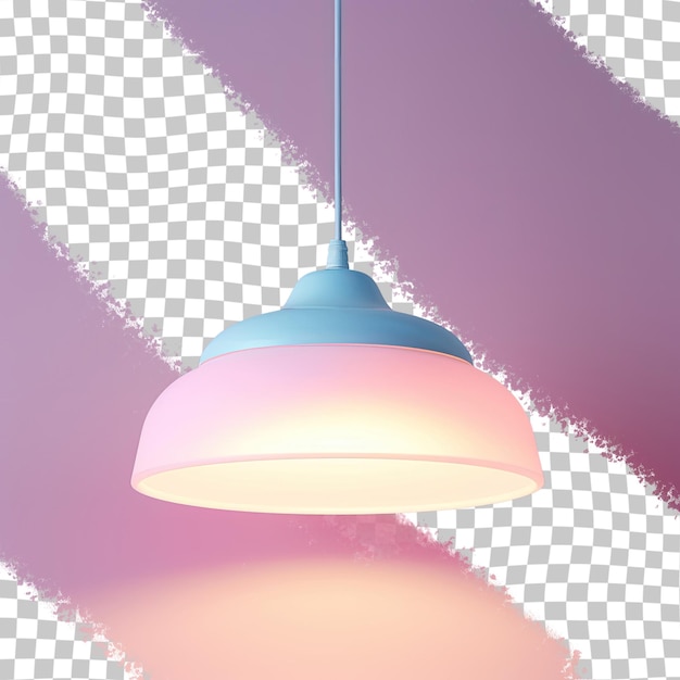 Lampada a led nera per soffitto teso sfondo trasparente