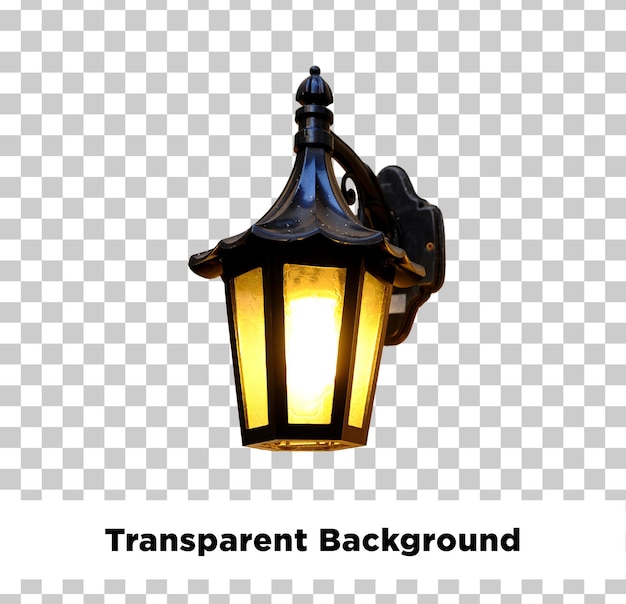 Lâmpada de fundo transparente para exteriores