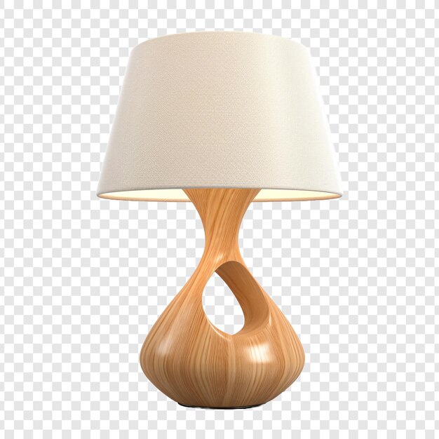 PSD lâmpada de mesa moderna isolada em fundo transparente