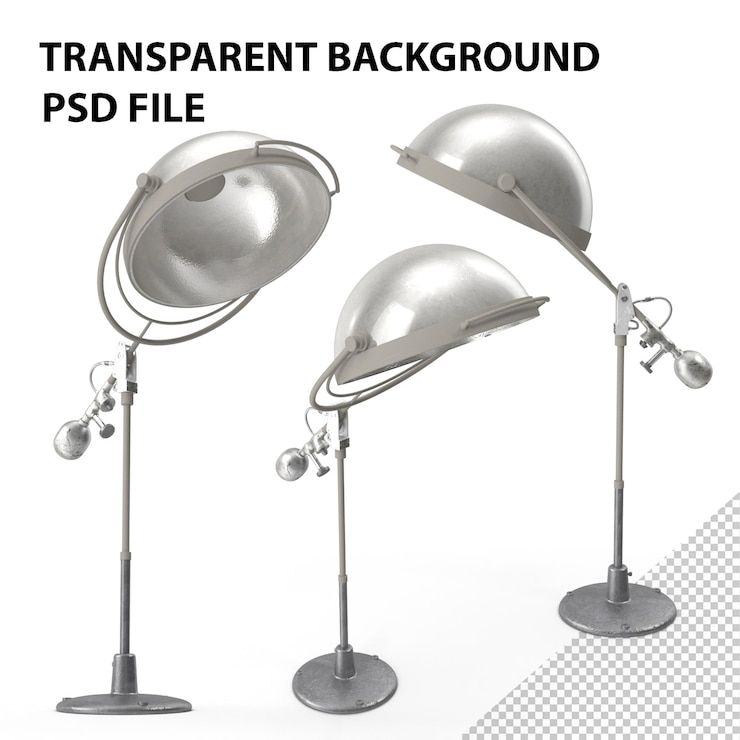 PSD lampada medica di metà secolo png