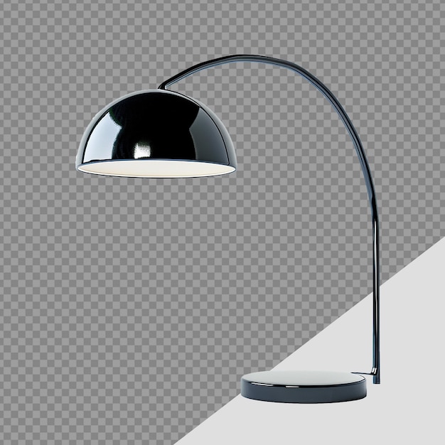 PSD lâmpada moderna isolada em fundo transparente.