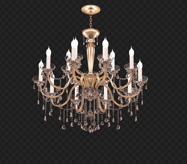 Lampadario retrò isolato