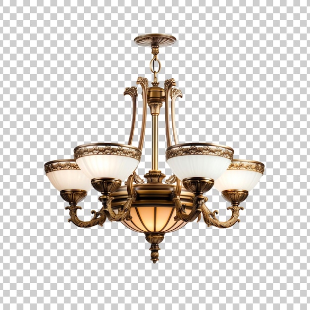 lámpara aislada sobre un fondo transparente