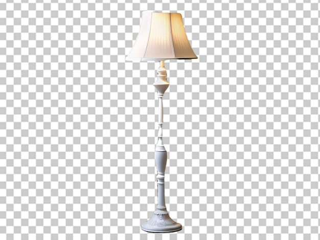 PSD lámpara estándar realista moderna elegante dorada y blanca