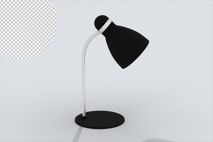 Lámpara de estudio minimalista diseño 3d formato psd