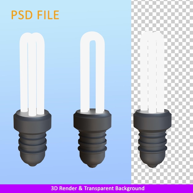 lámpara de ilustración de render 3d